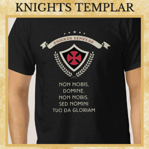 Camiseta Caballeros Templarios MOTTO Guerreros de la Histor