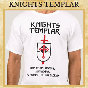 Camiseta ✙ Caballeros Templarios Motto ✙ No Nobis Domin