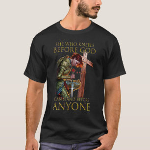 Camiseta Caballeros Templarios que se arrodillan ante el cr