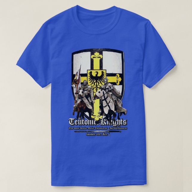 Camiseta Caballeros Teutónicos Cruzados Sagrados (Diseño del anverso)