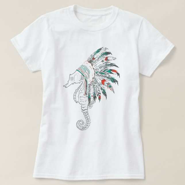 Camiseta caballito de mar (Diseño del anverso)