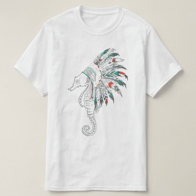Camiseta caballito de mar (Diseño del anverso)