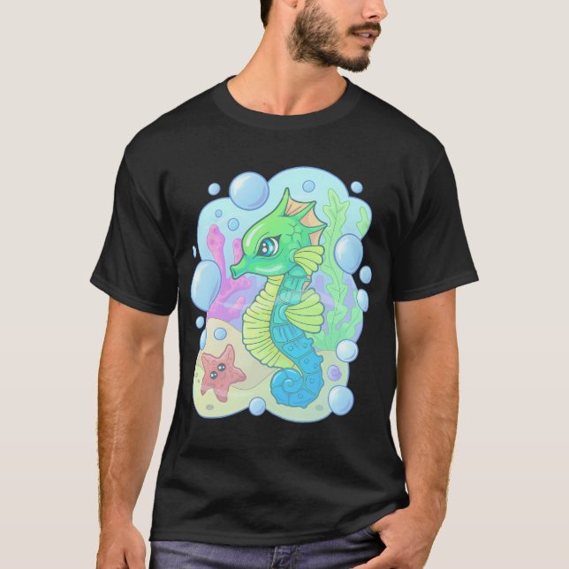 Camiseta caballito de mar adorable (Anverso)