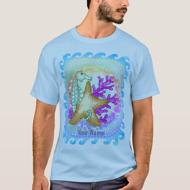 Camiseta Caballito de mar amigos del mar (Anverso)