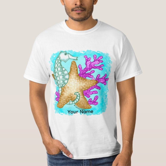 Camiseta Caballito de Mar Amigos del Mar (Anverso)