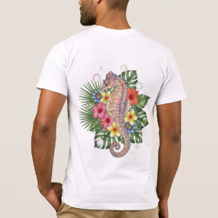 Camiseta Caballito de mar floral tropical