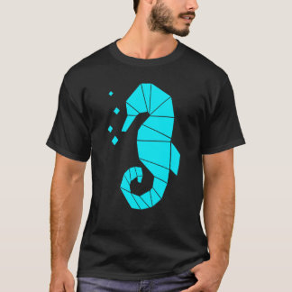 Camiseta Caballito de mar polígono animal marino acuático p