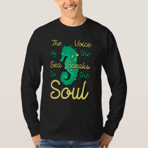 Camiseta Caballito de mar Voz del mar Animal acuático Hipoc