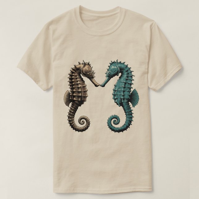 Camiseta Caballitos de mar  (Diseño del anverso)