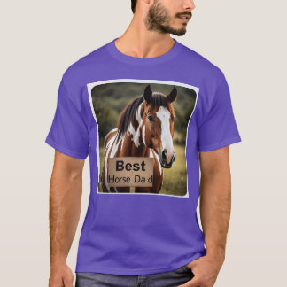 Camiseta Caballo 5 pintar mejor regalo de papá de caballo