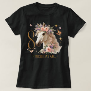 Camiseta Caballo 8 Años Ocho Cumple 8º Cumpleaños 8