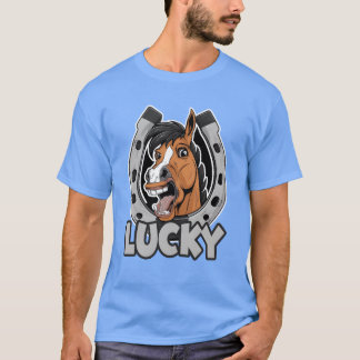 Camiseta Caballo afortunado herradura por un ferdebesizador
