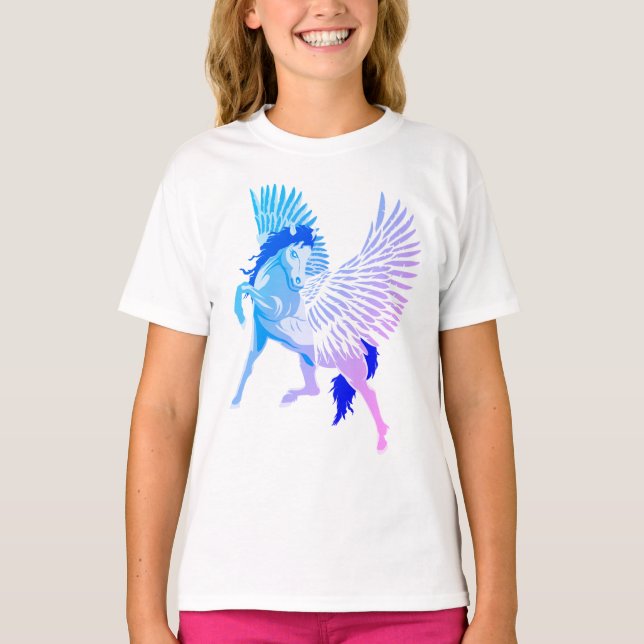 Camiseta Caballo alado de la mitología griega Pegasus (Anverso)