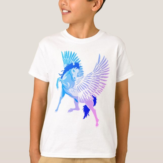 Camiseta Caballo alado de la mitología griega Pegasus (Anverso)