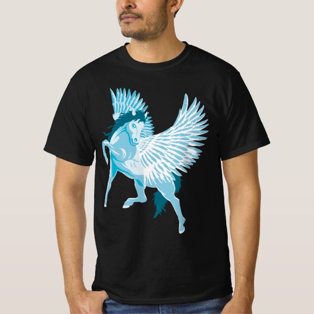 Camiseta Caballo alado de la mitología griega Pegasus (Anverso)