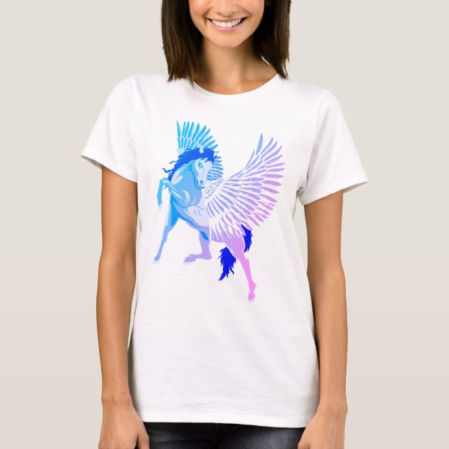 Camiseta Caballo alado de la mitología griega Pegasus (Anverso)