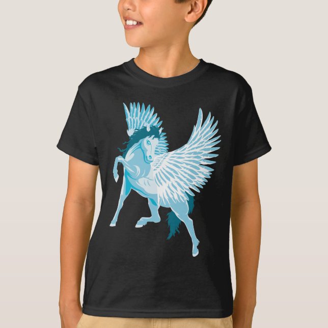 Camiseta Caballo alado de la mitología griega Pegasus (Anverso)