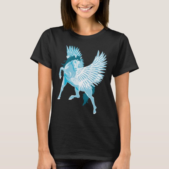 Camiseta Caballo alado de la mitología griega Pegasus (Anverso)