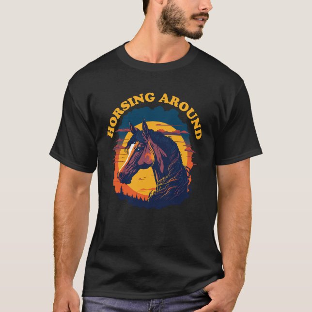 Camiseta Caballo alrededor - Caballo Lover (Anverso)