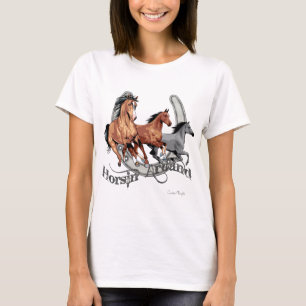 Camiseta Caballo alrededor del engranaje de Lover