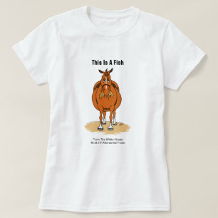 Camiseta Caballo alternativo divertido de los pescados de