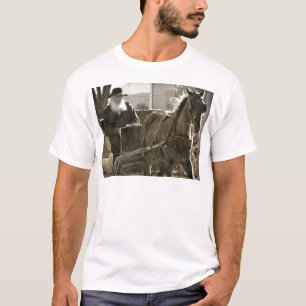 Camiseta Caballo Amish Estando Silencioso Con La Lengua Atr