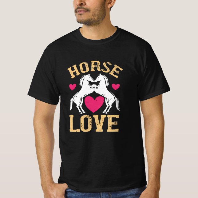 Camiseta Caballo - Amor a caballo (Anverso)