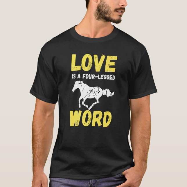 Camiseta Caballo Amor Caballo Caballo Montando Caballos Ecu (Anverso)