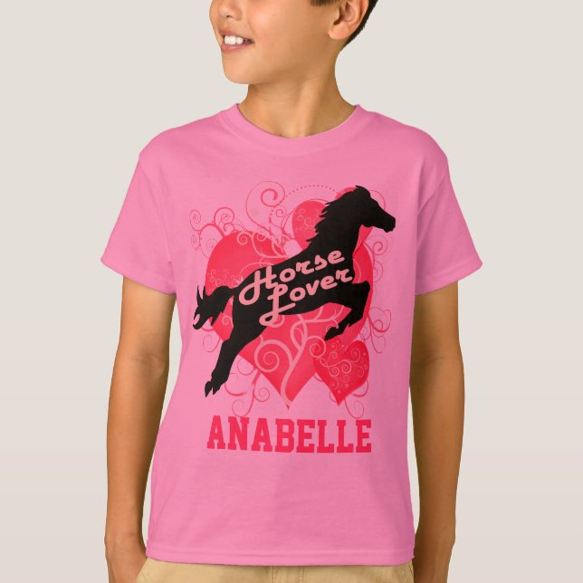 Camiseta Caballo Anabelle personalizado amante (Anverso)