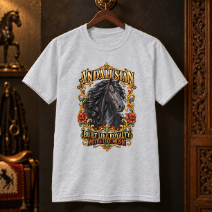 Camiseta Caballo Andaluz Construido Como La Realeza
