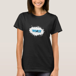 Camiseta Caballo Animal Diversión Salpicadura