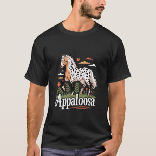 Camiseta Caballo Appaloosa Arte Equino Elegante Appaloosa