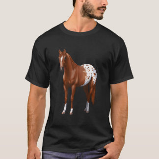 Camiseta Caballo Appaloosa Manta Sorrel Castaño