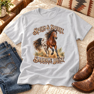Camiseta Caballo Appaloosa Spots & Spirit Saddle Dust