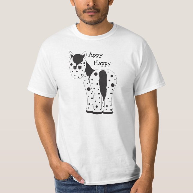 Camiseta Caballo Appy Happy Leopard Appaloosa (Anverso)