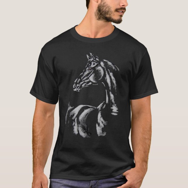 Camiseta caballo árabe (Anverso)