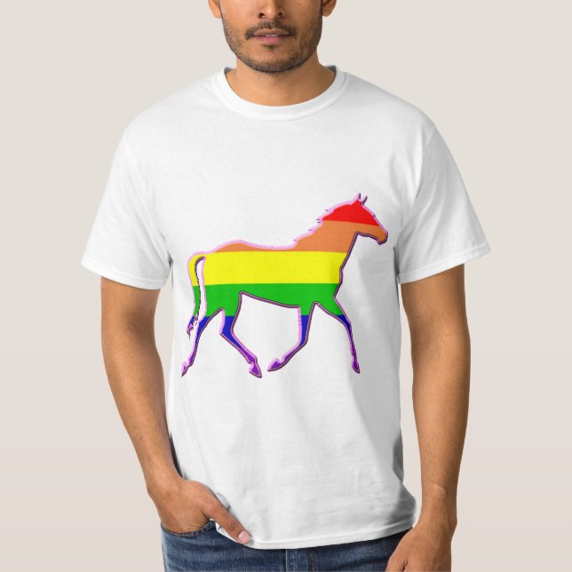 Camiseta Caballo arco iris (Anverso)