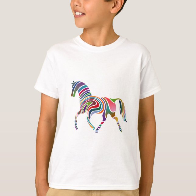 Camiseta Caballo arco iris (Anverso)