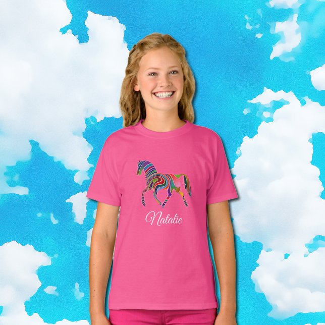 Camiseta Caballo arco iris personalizado (Subido por el creador)