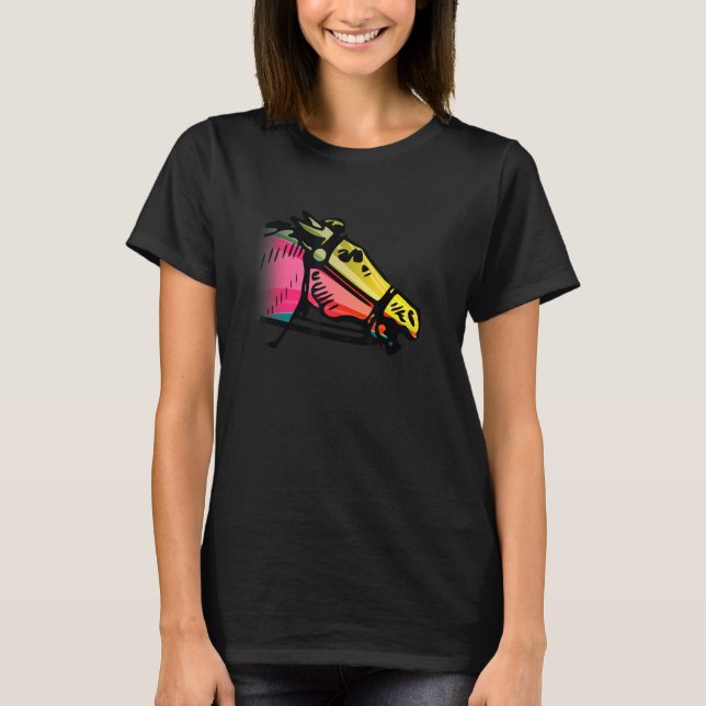 Camiseta Caballo arcoiris de los chicas (Anverso)