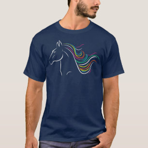 Camiseta Caballo Art T Shirt Hípica Ecuestre Lover