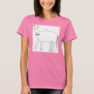 Camiseta Caballo asombroso del tiburón del gato
