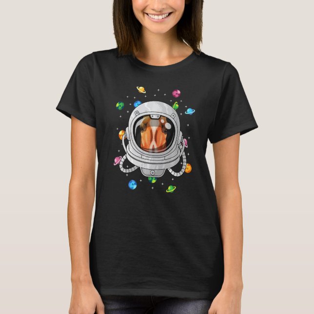 Camiseta Caballo Astronauta Animal Profundo En Espacio Cósm (Anverso)