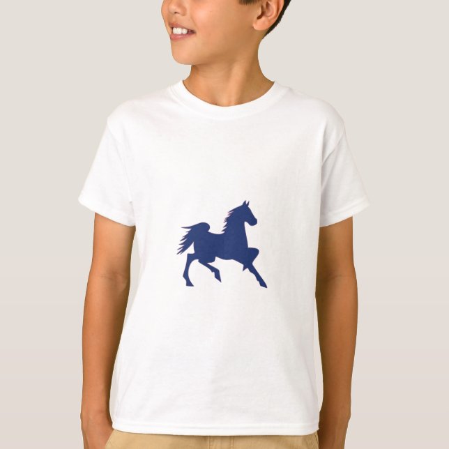 Camiseta Caballo azul (Anverso)