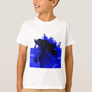 Camiseta Caballo azul