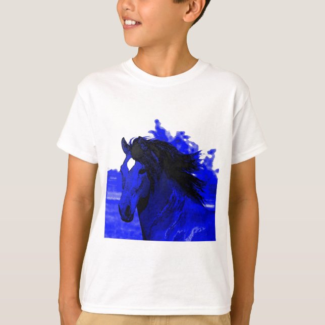 Camiseta Caballo azul (Anverso)