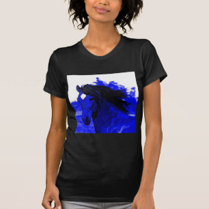Camiseta Caballo azul