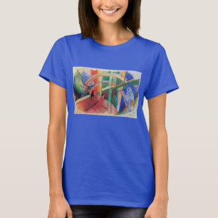 Camiseta Caballo azul con arco iris de Franz Marc