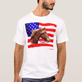Camiseta Caballo/bandera
