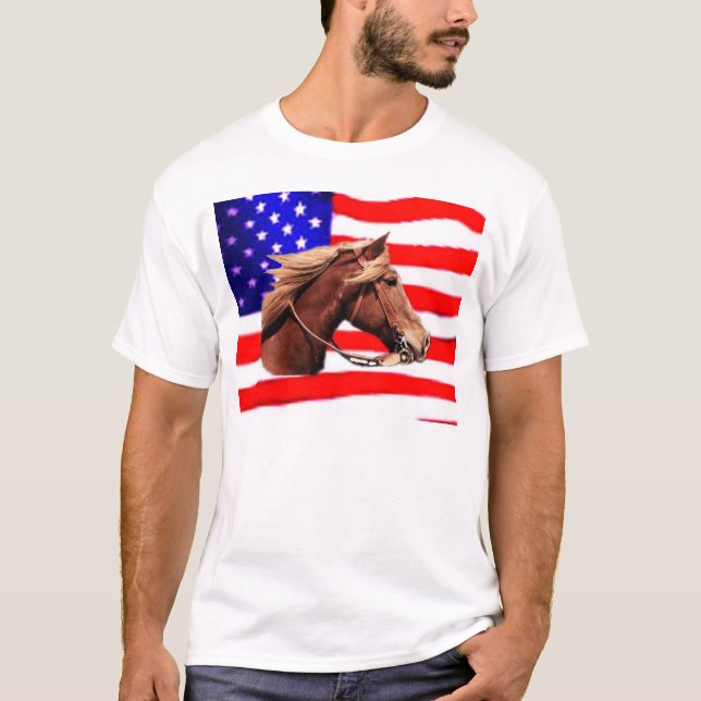 Camiseta Caballo/bandera (Anverso)